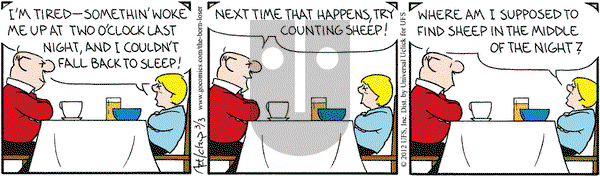 The Born Loser on Saturday March 3, 2012 Comic Strip