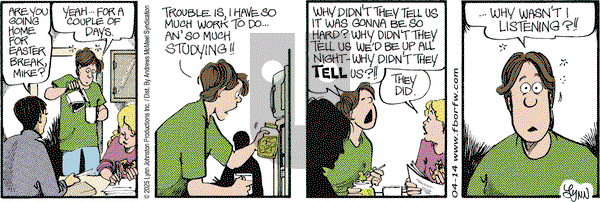 For Better or For Worse on Monday April 14, 2025 Comic Strip