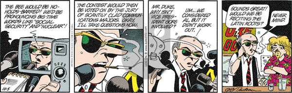 Doonesbury on Thursday October 5, 2000 Comic Strip
