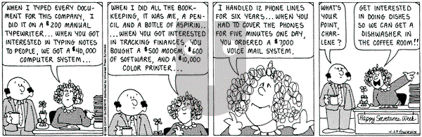 Cathy Classics on Saturday April 29, 1995 Comic Strip