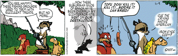 Over the Hedge on Tuesday November 9, 2010 Comic Strip