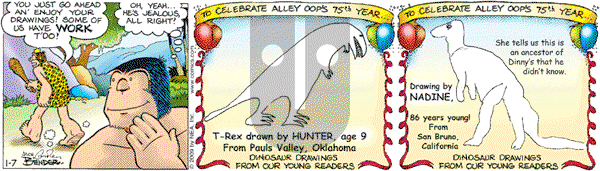 Alley Oop on Wednesday January 7, 2009 Comic Strip