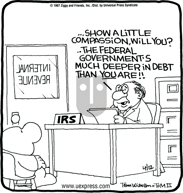 Ziggy - Saturday April 12, 1997 Comic Strip