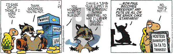 Over the Hedge on Tuesday January 24, 2012 Comic Strip