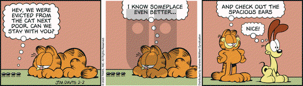 Garfield - Wednesday February 2, 2022 Comic Strip