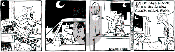 The Buckets on Monday September 16, 2002 Comic Strip