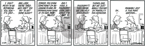 Doonesbury on Saturday November 29, 1975 Comic Strip