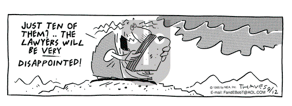 Frank and Ernest on Tuesday September 12, 1995 Comic Strip