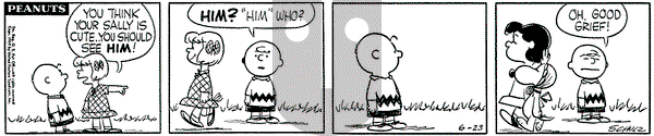 Peanuts on Tuesday June 23, 1959 Comic Strip