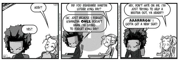 The Boondocks on Friday January 21, 2000 Comic Strip