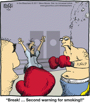 In the Bleachers on Wednesday December 7, 2011 Comic Strip
