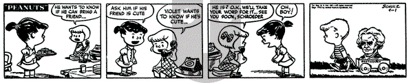 Peanuts - Tuesday April 1, 1952 Comic Strip