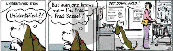 Fred Basset on Friday April 26, 2019 Comic Strip