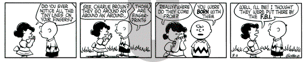 Peanuts on Monday August 2, 1954 Comic Strip