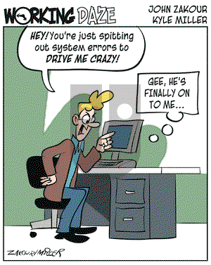 Working Daze on Saturday February 12, 2005 Comic Strip