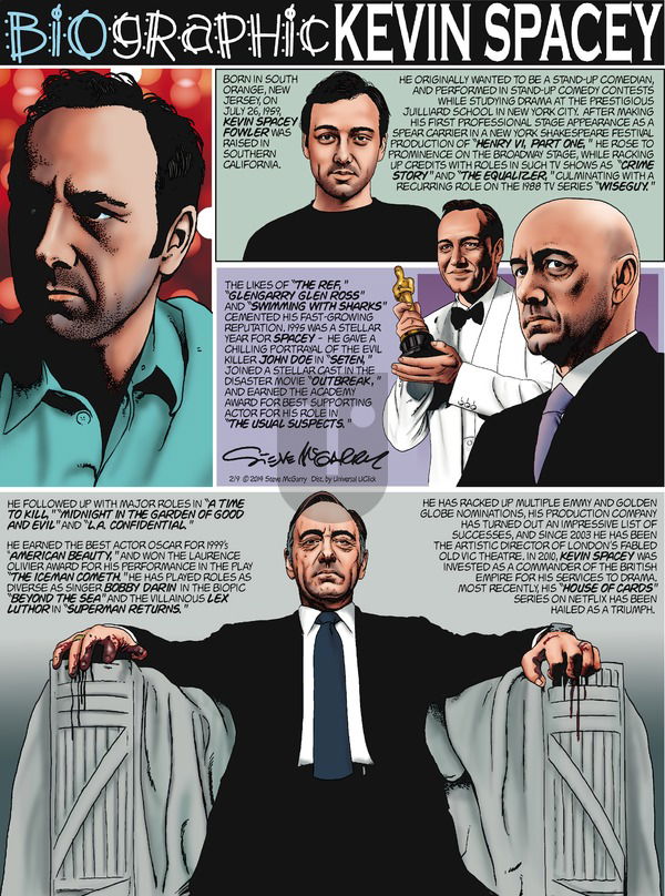 Biographic on Sunday February 9, 2014 Comic Strip