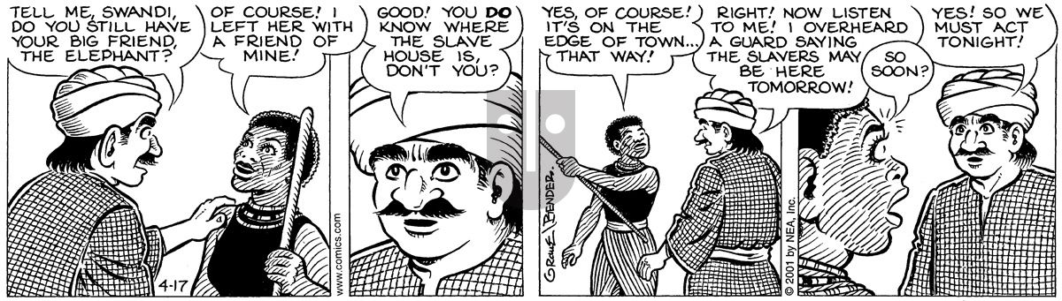 Alley Oop - Tuesday April 17, 2001 Comic Strip