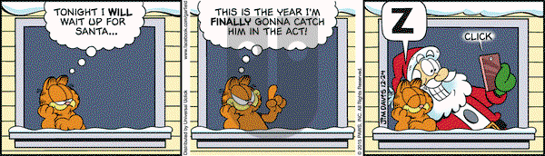 Garfield on Thursday December 24, 2015 Comic Strip