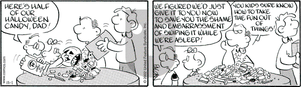 Drabble - Friday November 1, 2002 Comic Strip