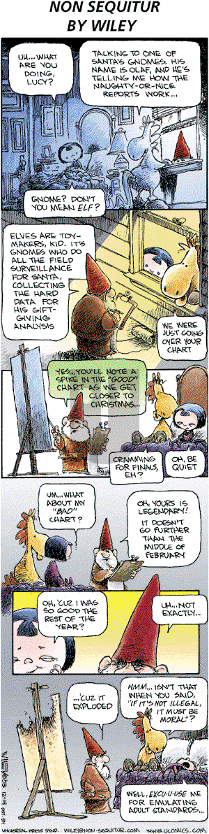 Non Sequitur on Sunday December 14, 2003 Comic Strip