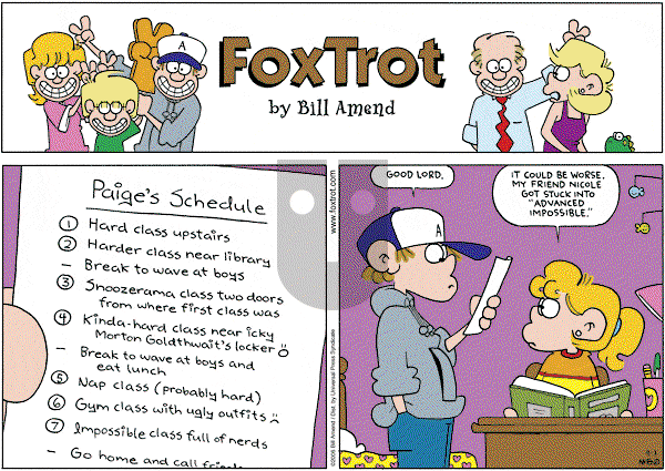 FoxTrot on Friday September 22, 2006 Comic Strip