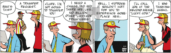 Lucky Cow - Monday June 20, 2005 Comic Strip