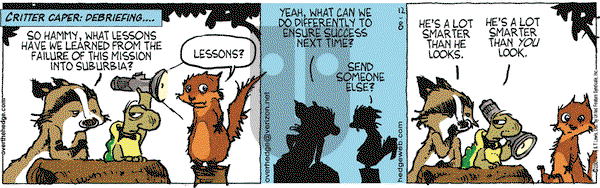 Over the Hedge on Saturday December 8, 2007 Comic Strip