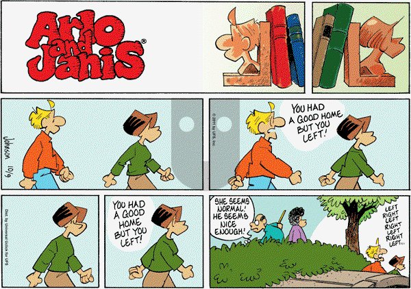 Arlo and Janis on Sunday October 9, 2011 Comic Strip