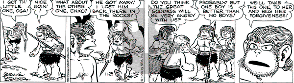 Alley Oop on Monday November 25, 1996 Comic Strip