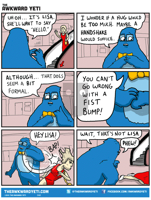 The Awkward Yeti on Thursday October 2, 2014 Comic Strip