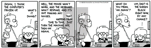 FoxTrot - Friday January 16, 1998 Comic Strip