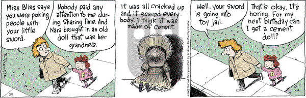 Cul de Sac - Friday March 1, 2024 Comic Strip