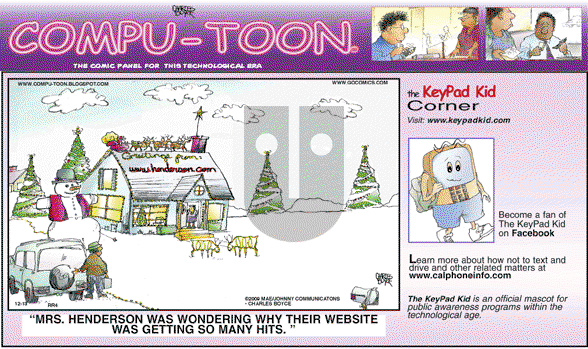 Compu-toon on Sunday December 13, 2009 Comic Strip
