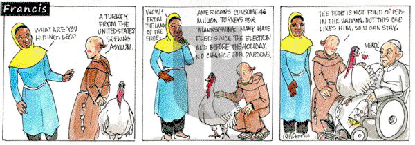 Francis on Monday November 25, 2024 Comic Strip