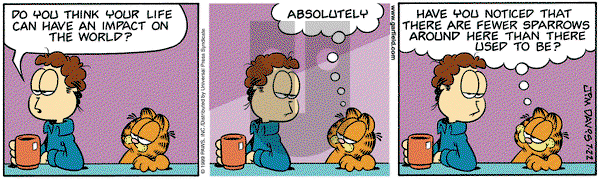 Garfield on Thursday July 22, 1999 Comic Strip