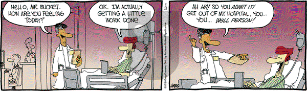 The Buckets on Wednesday May 23, 2018 Comic Strip