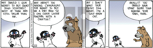 Get Fuzzy on Friday February 8, 2013 Comic Strip