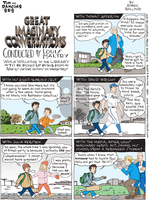 Tom the Dancing Bug on Saturday January 20, 2007 Comic Strip