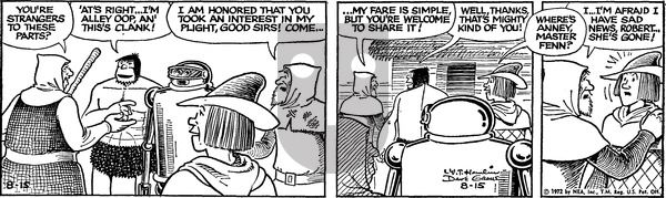 Alley Oop on Tuesday August 15, 1972 Comic Strip