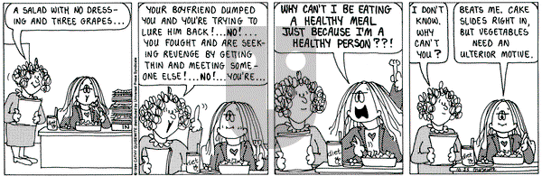 Cathy Classics on Tuesday October 25, 1994 Comic Strip