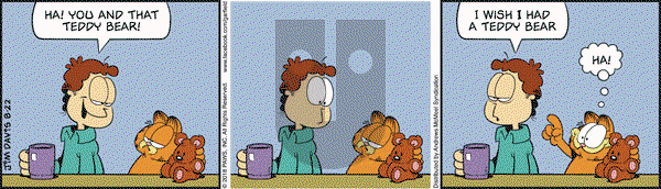 Garfield on Wednesday August 22, 2018 Comic Strip