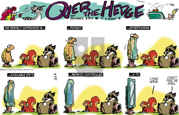 Over the Hedge on Sunday December 14, 2014 Comic Strip