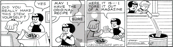 Nancy - Saturday September 27, 1969 Comic Strip