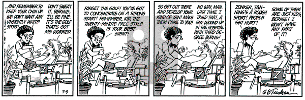 Doonesbury on Wednesday July 9, 1980 Comic Strip