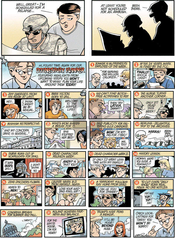 Doonesbury - Sunday June 15, 2008 Comic Strip