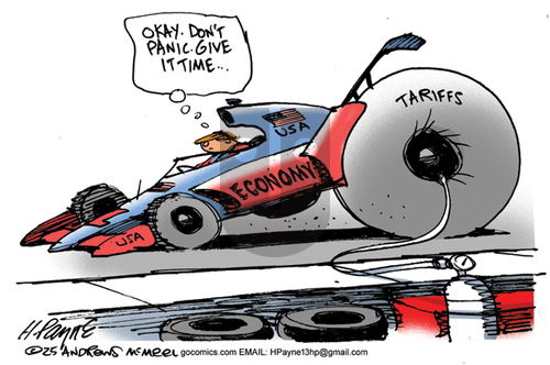 Henry Payne on Monday April 7, 2025 Comic Strip