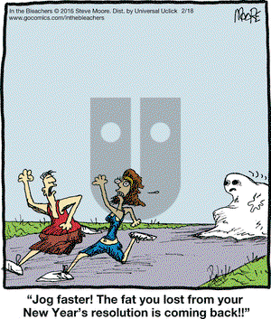 In the Bleachers on Thursday February 18, 2016 Comic Strip