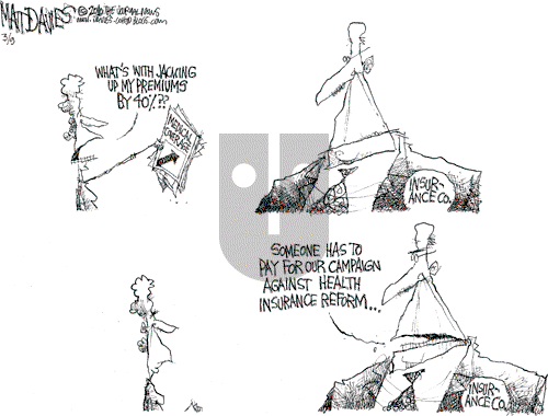 Matt Davies on Monday March 8, 2010 Comic Strip