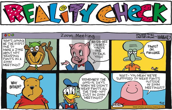 Reality Check on Sunday September 27, 2020 Comic Strip