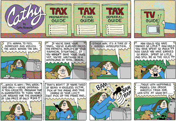 Cathy Classics - Sunday April 10, 2011 Comic Strip